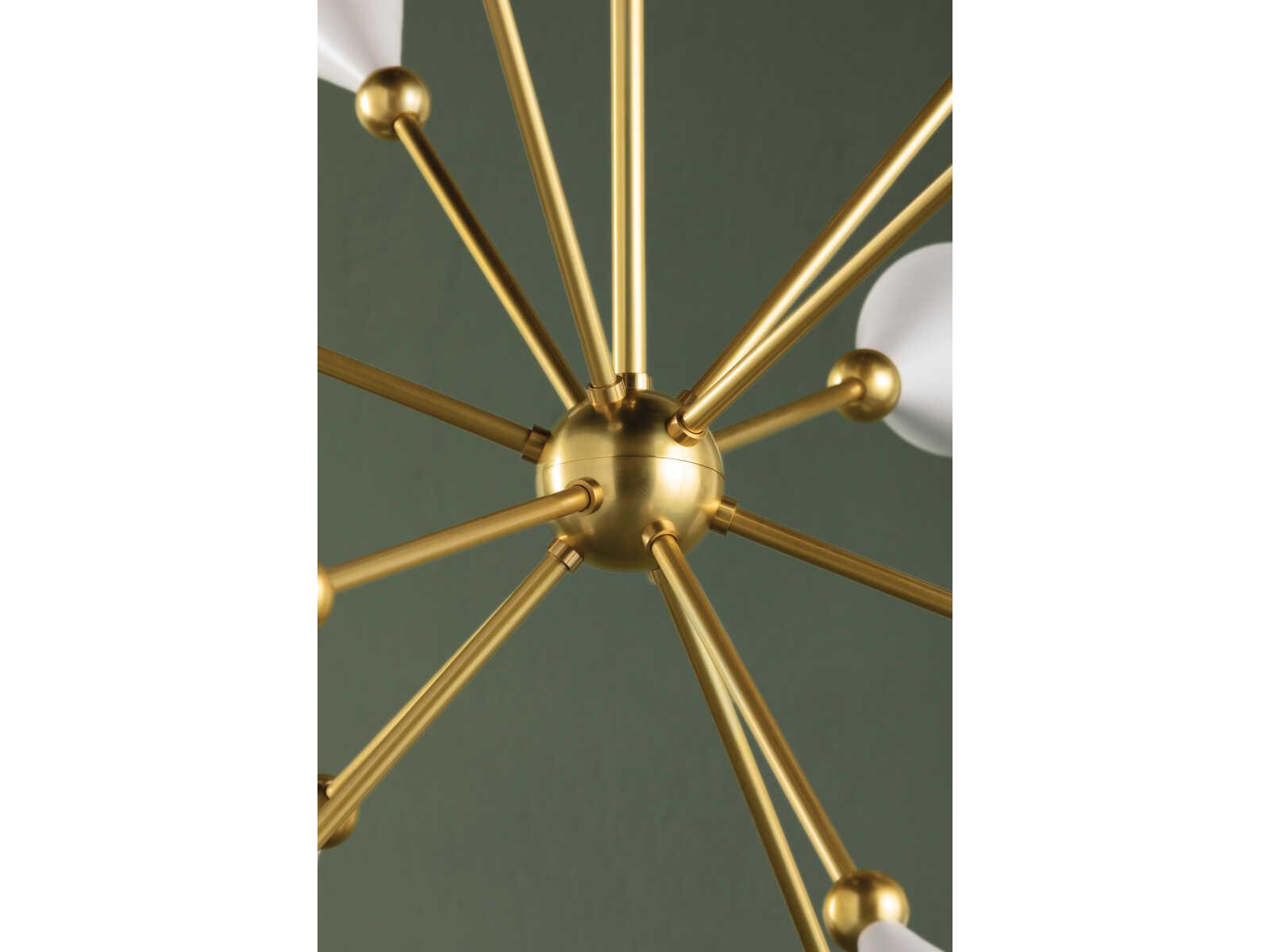 Mitzi Hikari 12-Light Aged Brass Soft White Sputnik Chandelier