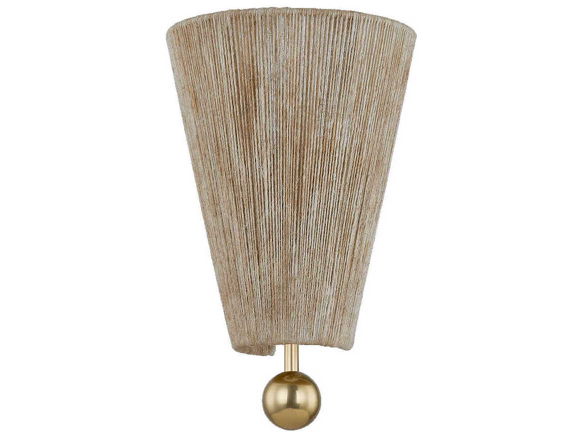 Mitzi Song 1-Light Aged Brass Wall Sconce