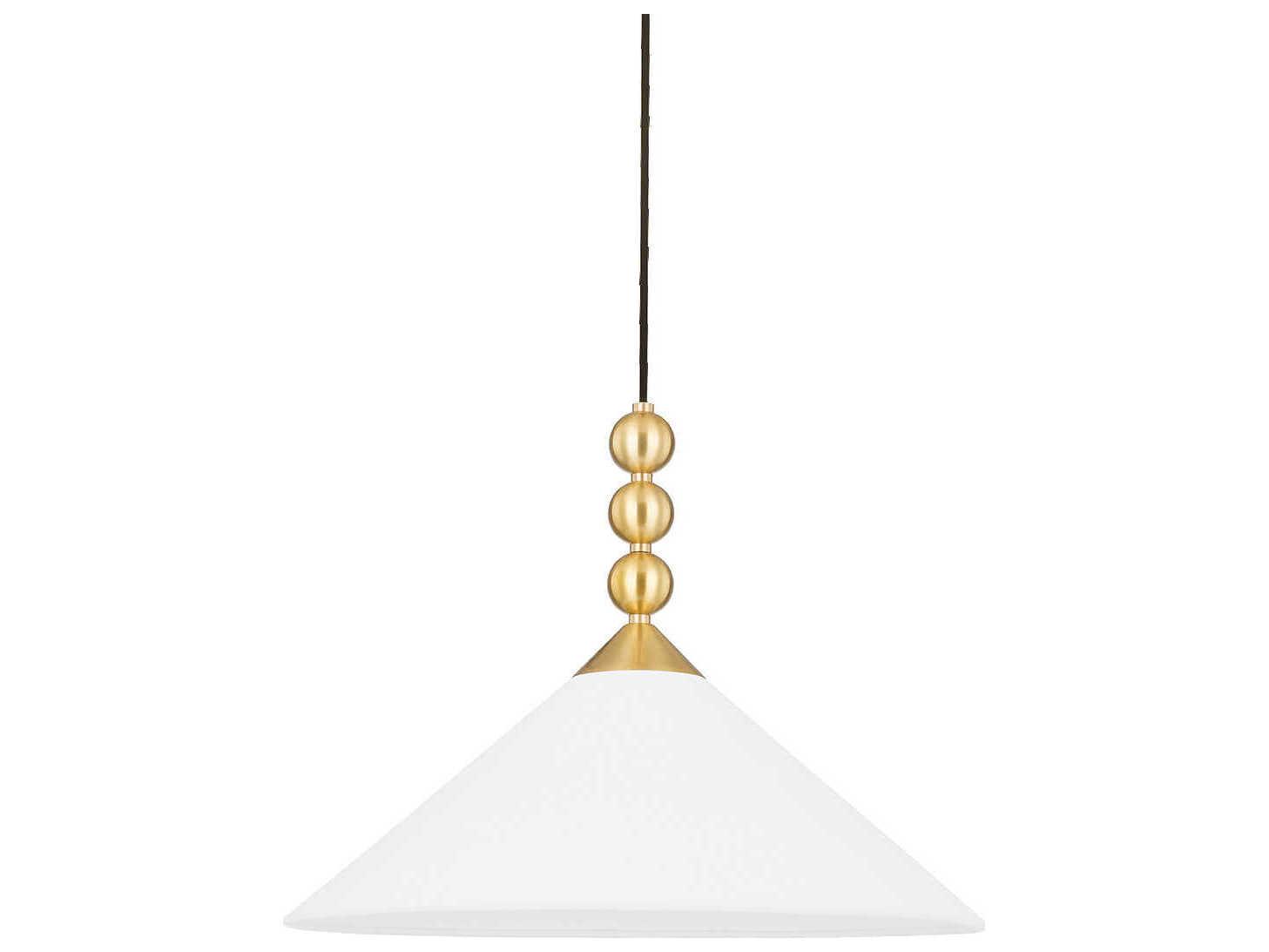 Mitzi Sang 1-Light Aged Brass Geometric Pendant