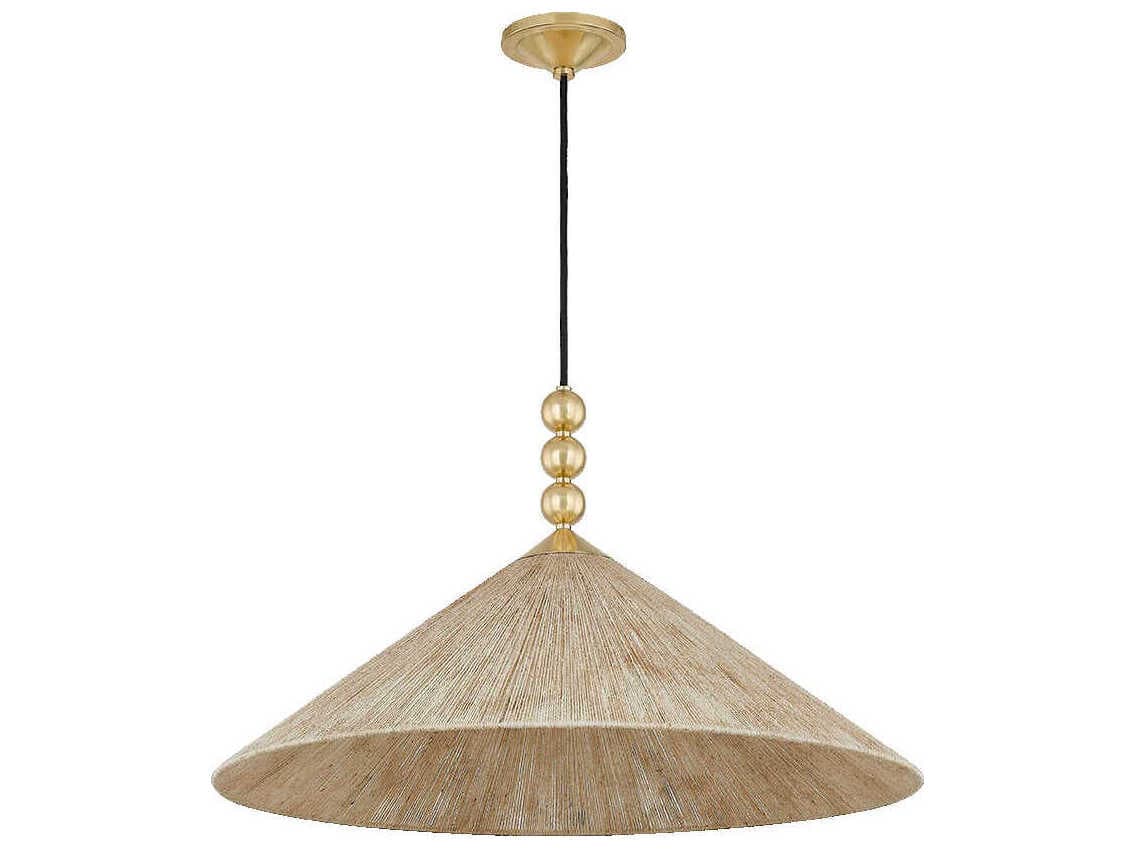 Mitzi Song 1-Light Aged Brass Pendant