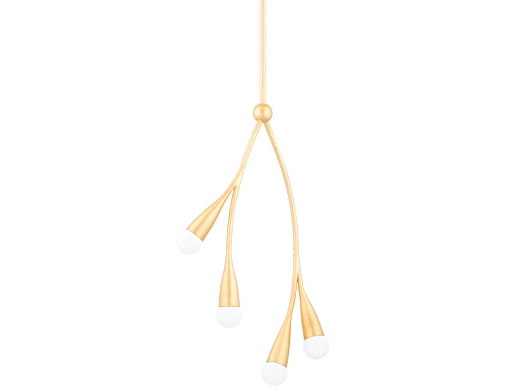 Mitzi Elsa 4-Light Gold Leaf Pendant