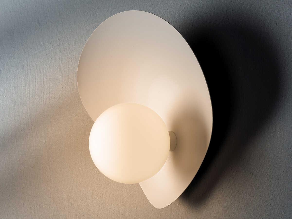 Mitzi Leni 1-Light Texture White Glass Wall Sconce