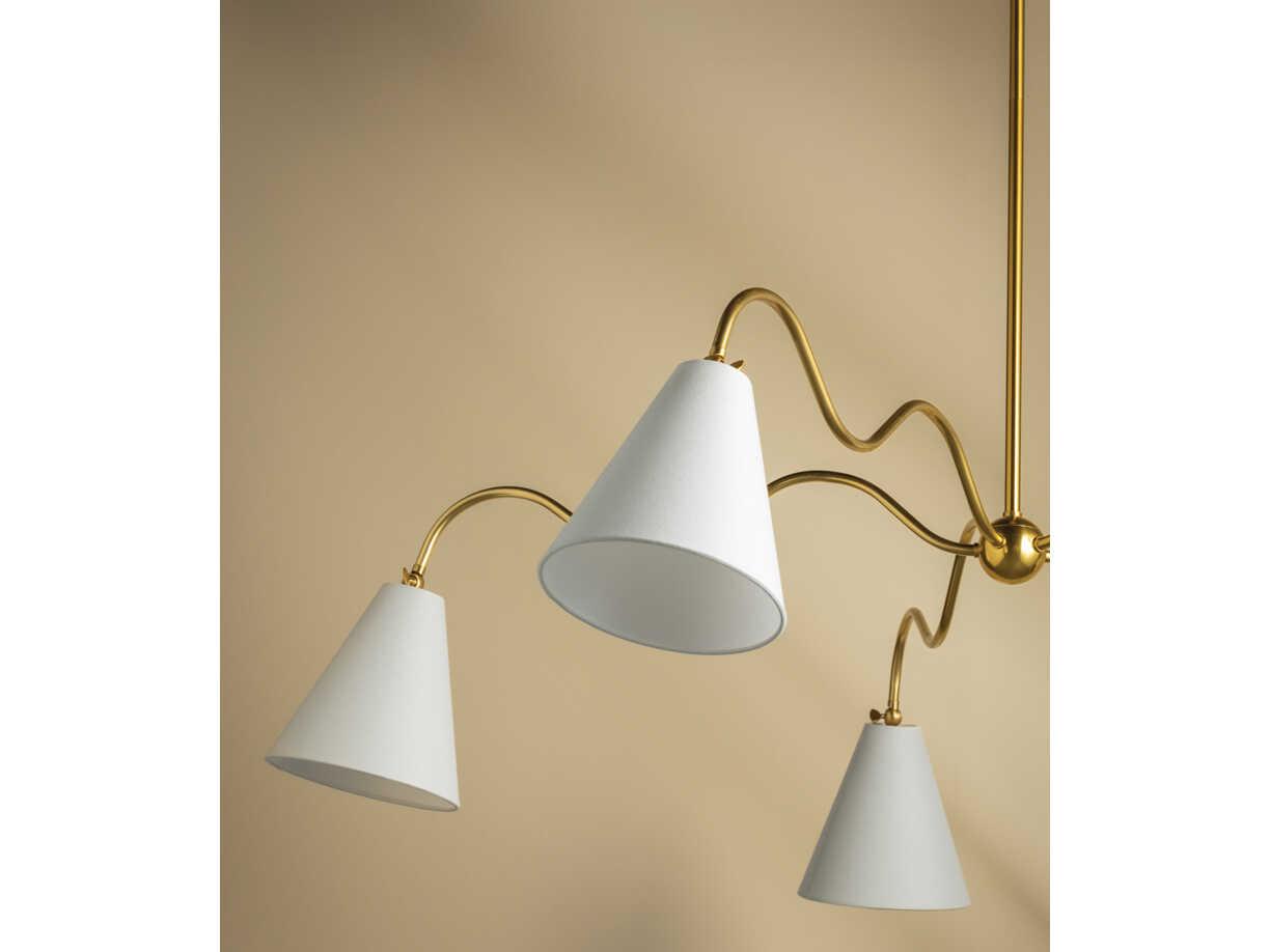 Mitzi Onda 5-Light Aged Brass Chandelier