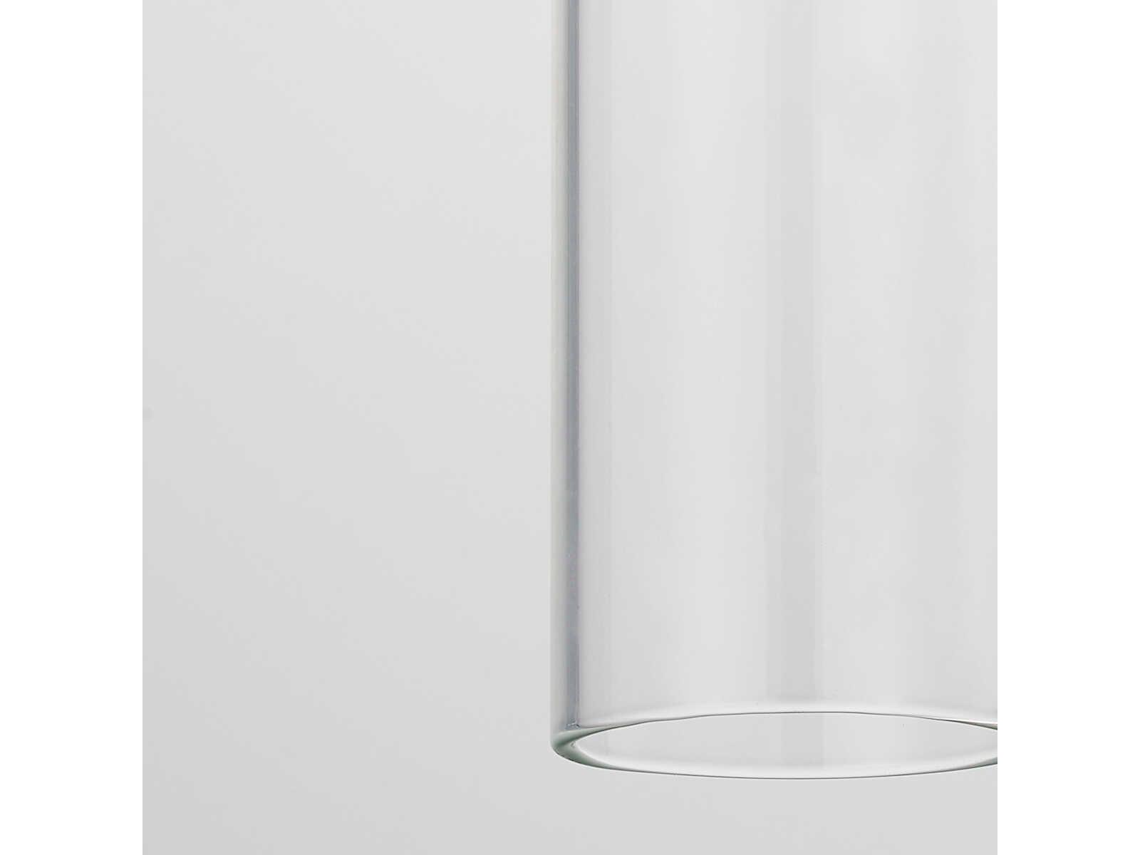 Mitzi Nyah 1-Light Polished Nickel Glass Cylinder Mini Pendant