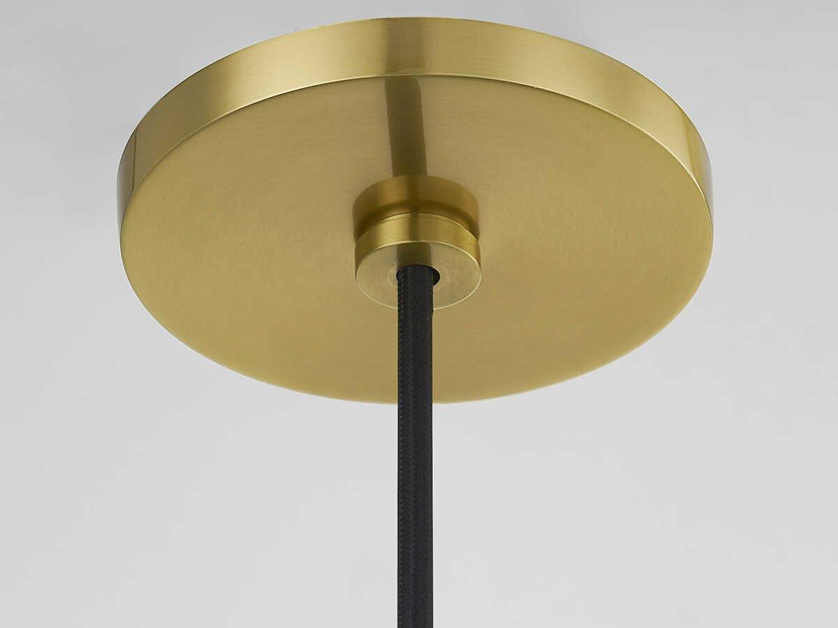 Mitzi Mirabel 1-Light Aged Brass Glass Mini Pendant