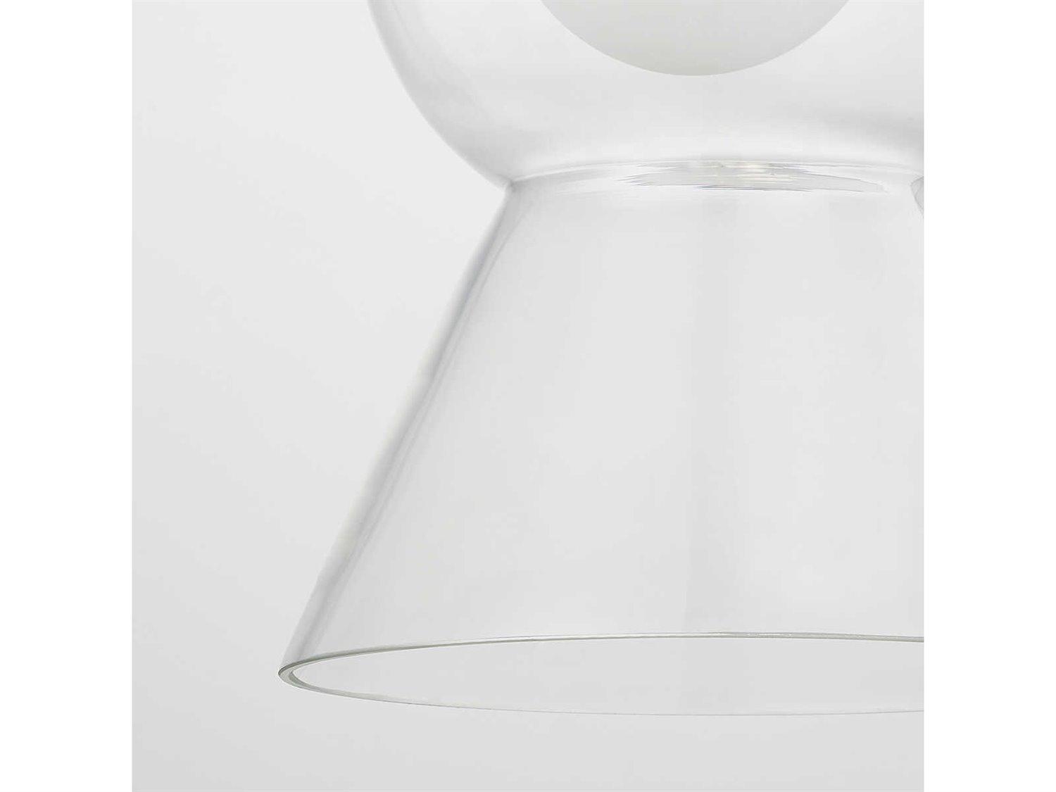 Mitzi Mirabel 1-Light Polished Nickel Glass Mini Pendant