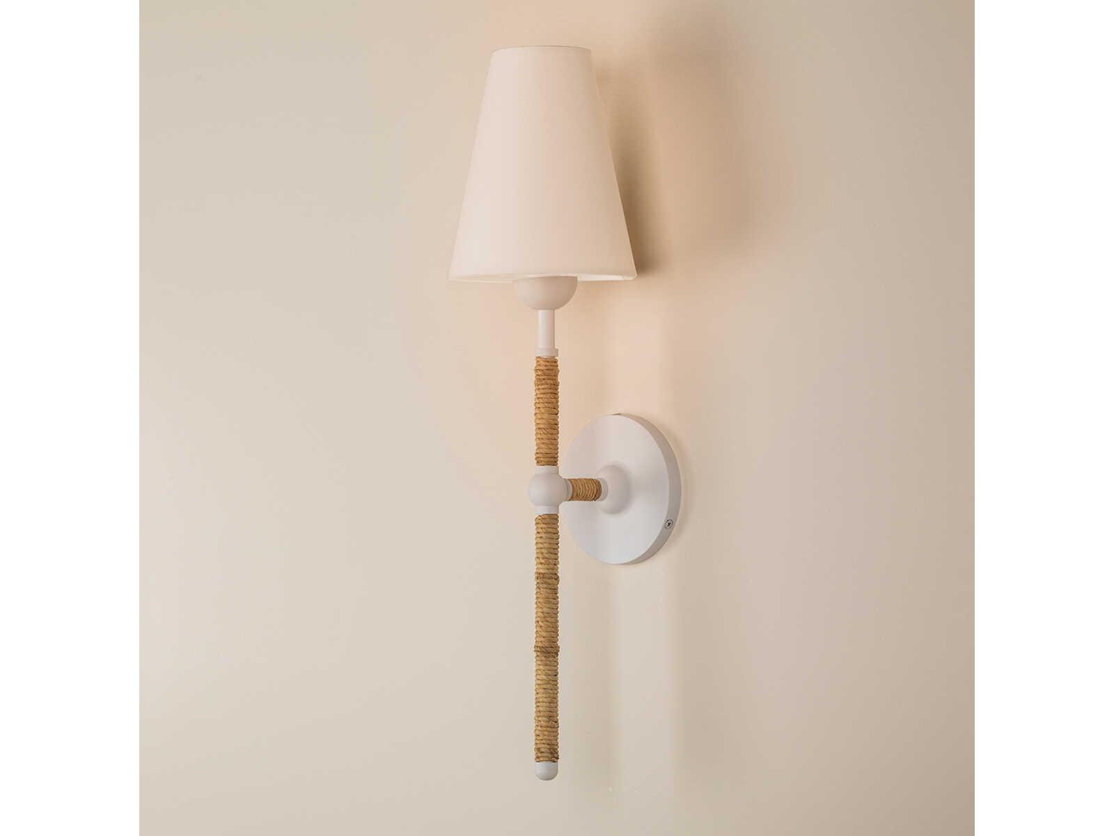 Mitzi Mariana 1-Light Textured White Wall Sconce