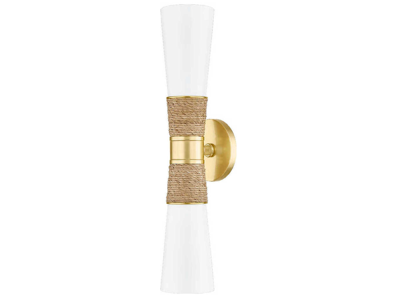 Mitzi Mica 2-Light Aged Brass Wall Sconce