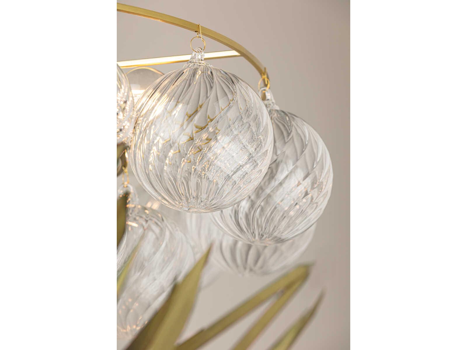 Mitzi Mimi 6-Light Aged Brass Globe Chandelier