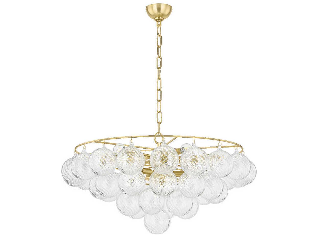 Mitzi Mimi 9-Light Aged Brass Globe Chandelier