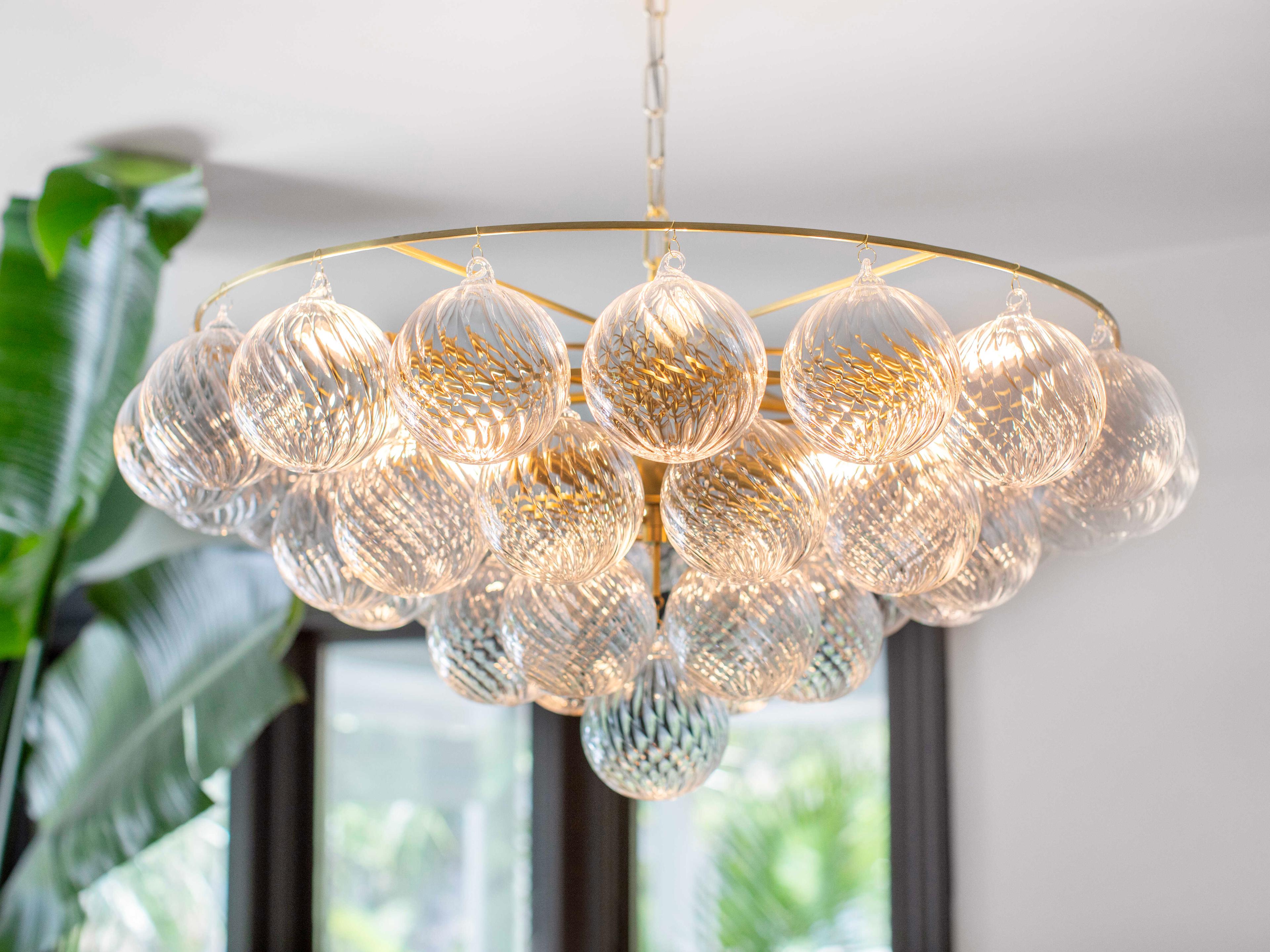 Mitzi Mimi 9-Light Aged Brass Globe Chandelier