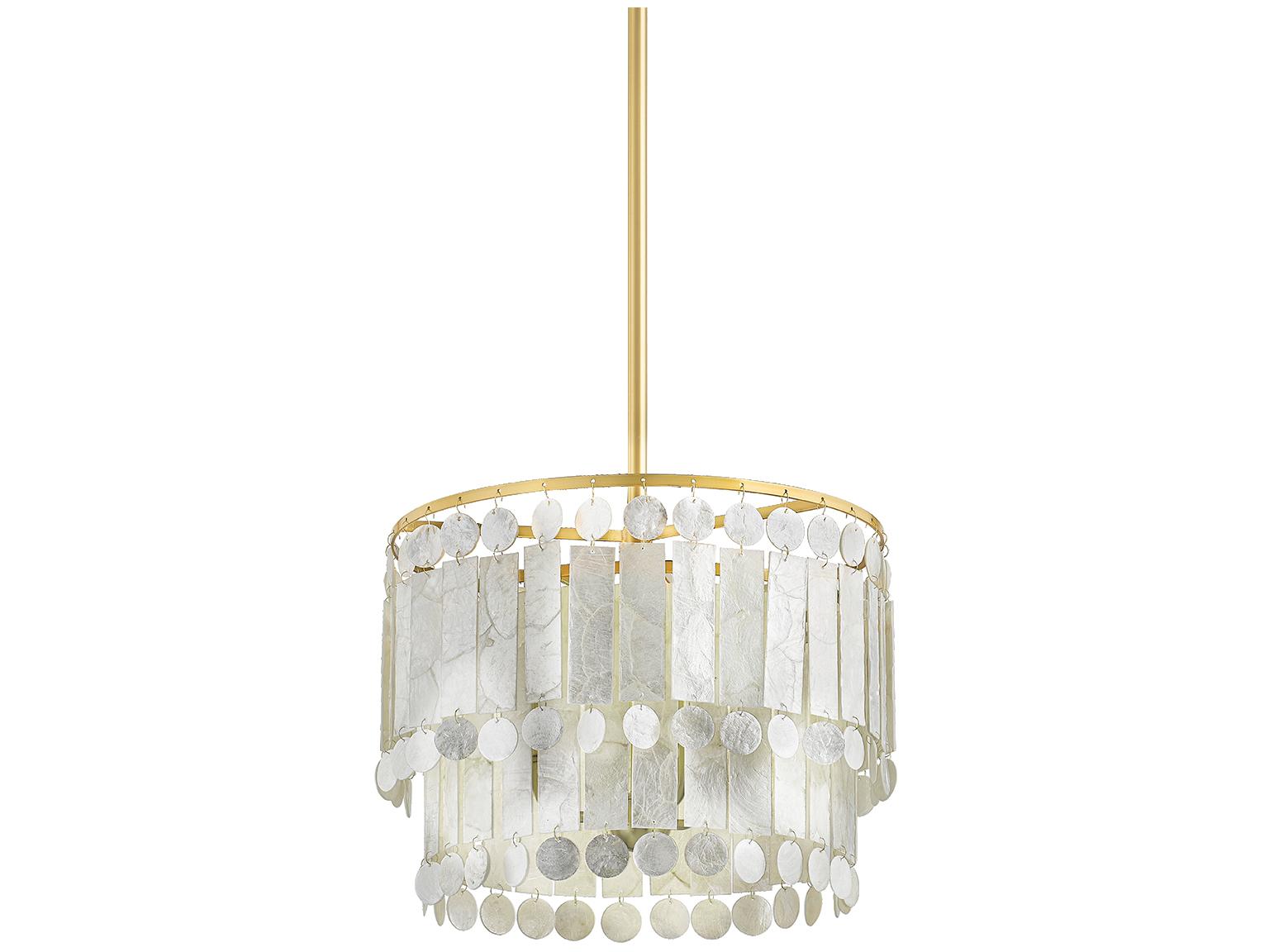 Mitzi Melisa 3-Light Aged Brass Candelabra Tiered Chandelier