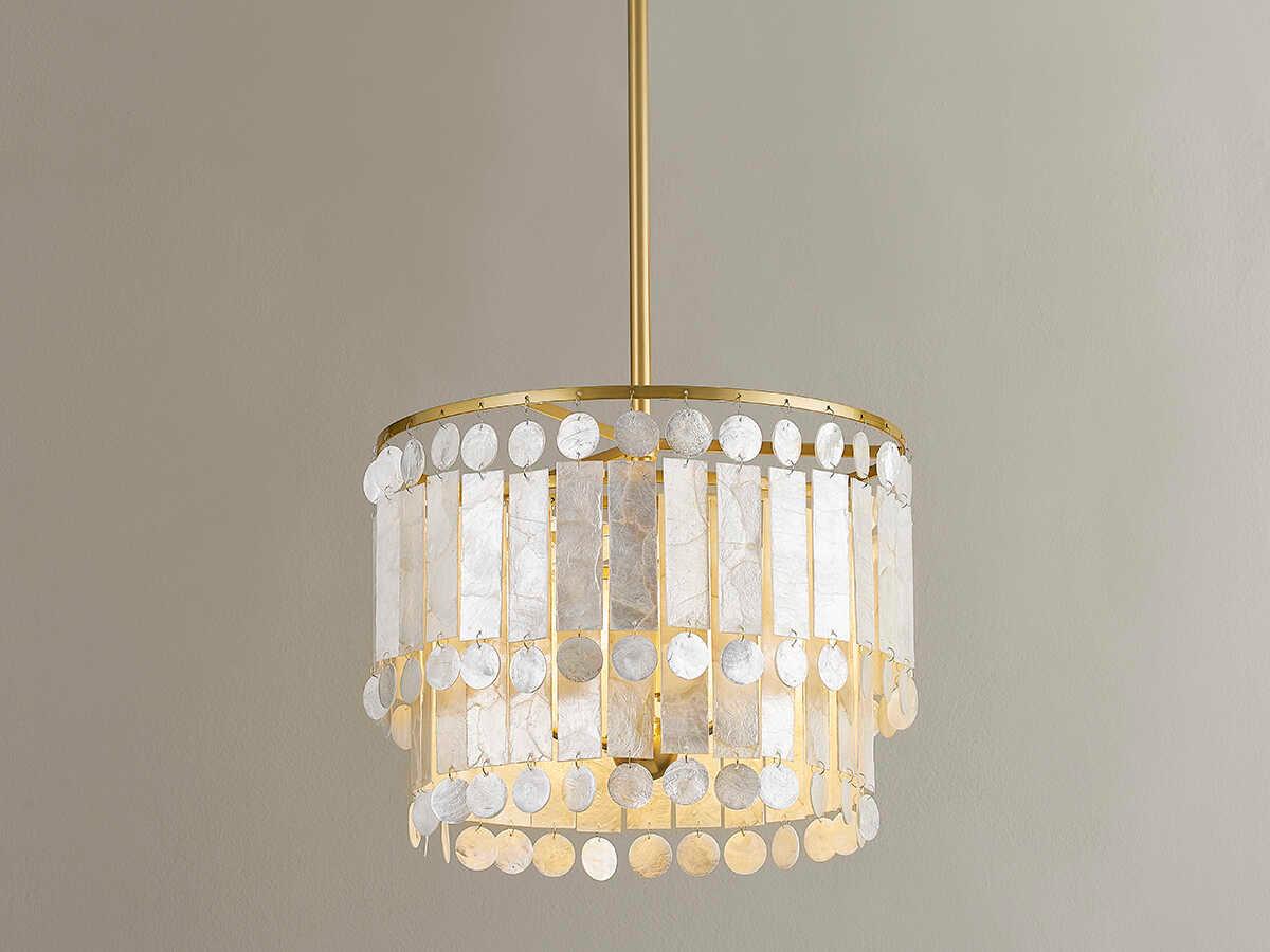 Mitzi Melisa 3-Light Aged Brass Candelabra Tiered Chandelier