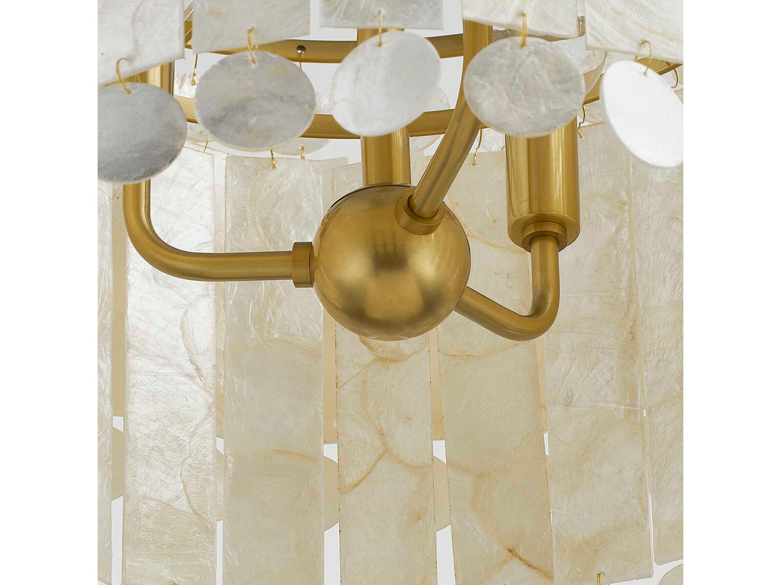 Mitzi Melisa 3-Light Aged Brass Candelabra Tiered Chandelier