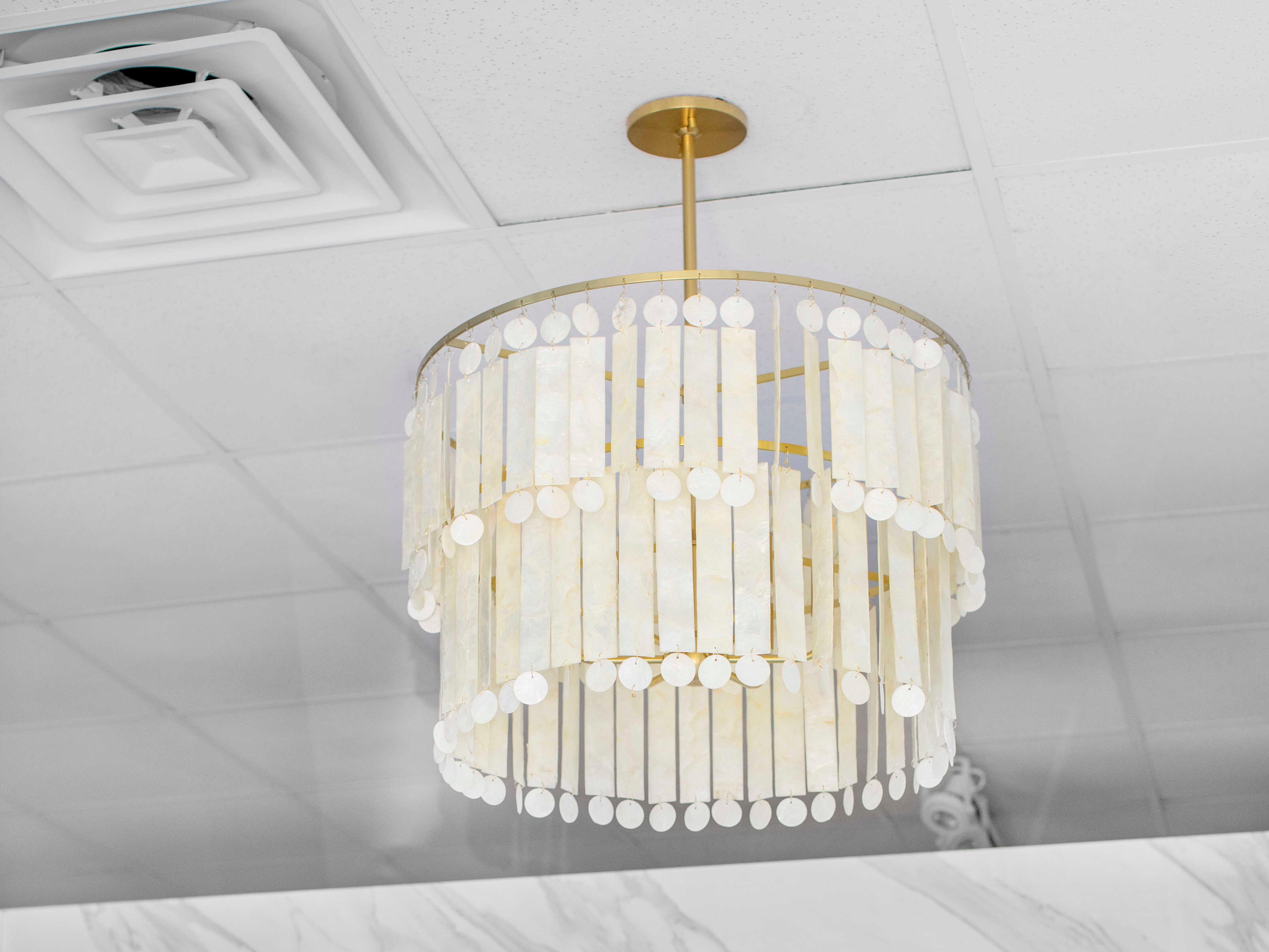 Mitzi Melisa 6-Light Aged Brass Candelabra Tiered Chandelier