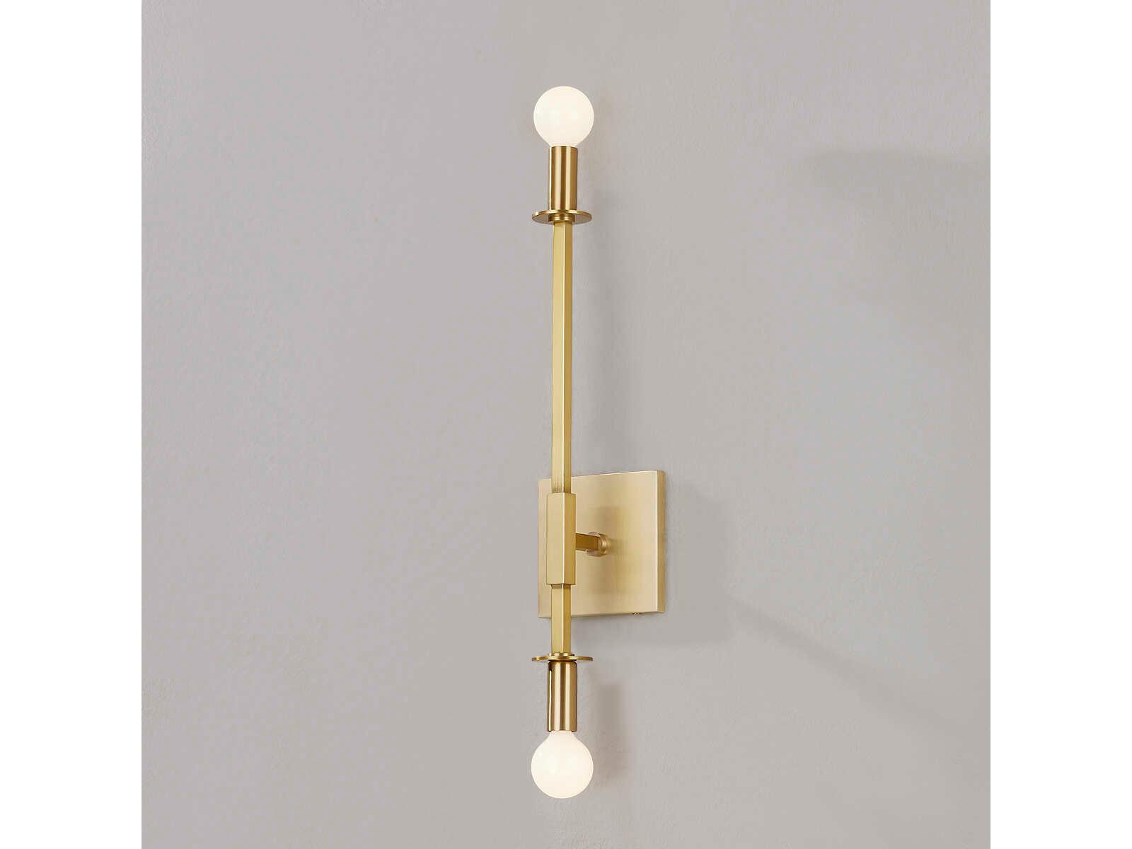 Mitzi Milana 2-Light Aged Brass Wall Sconce
