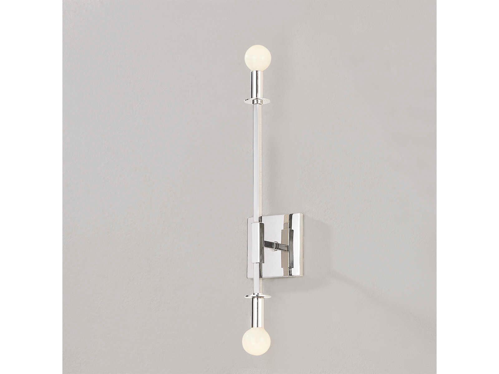 Mitzi Milana 2-Light Polished Nickel Wall Sconce