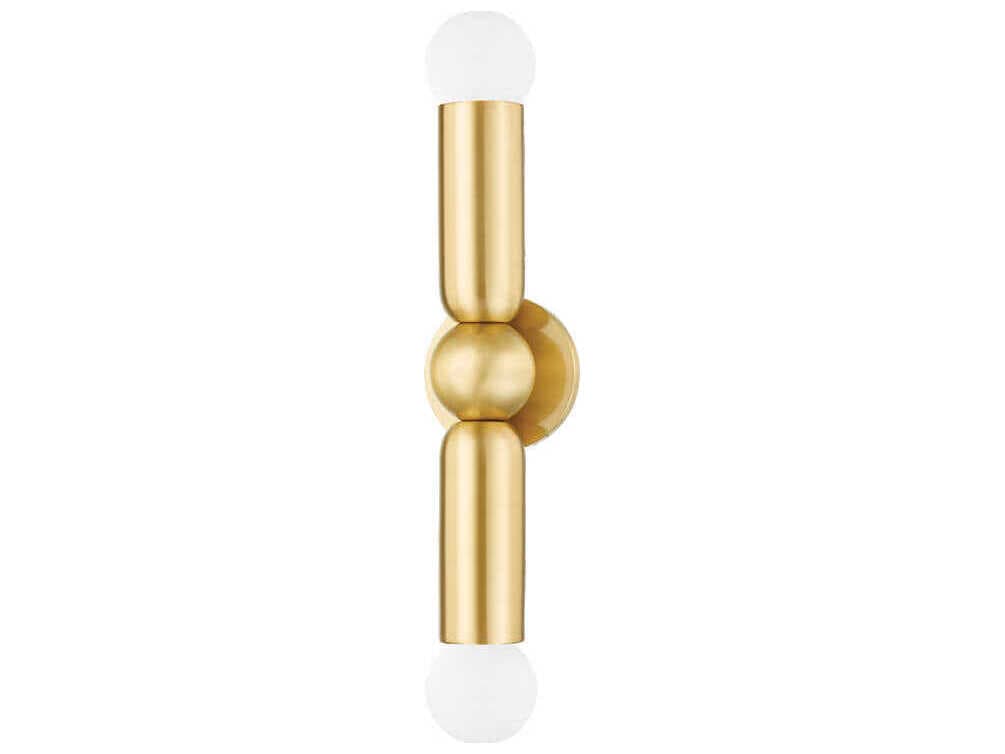 Mitzi Lolly 2-Light Aged Brass Wall Sconce