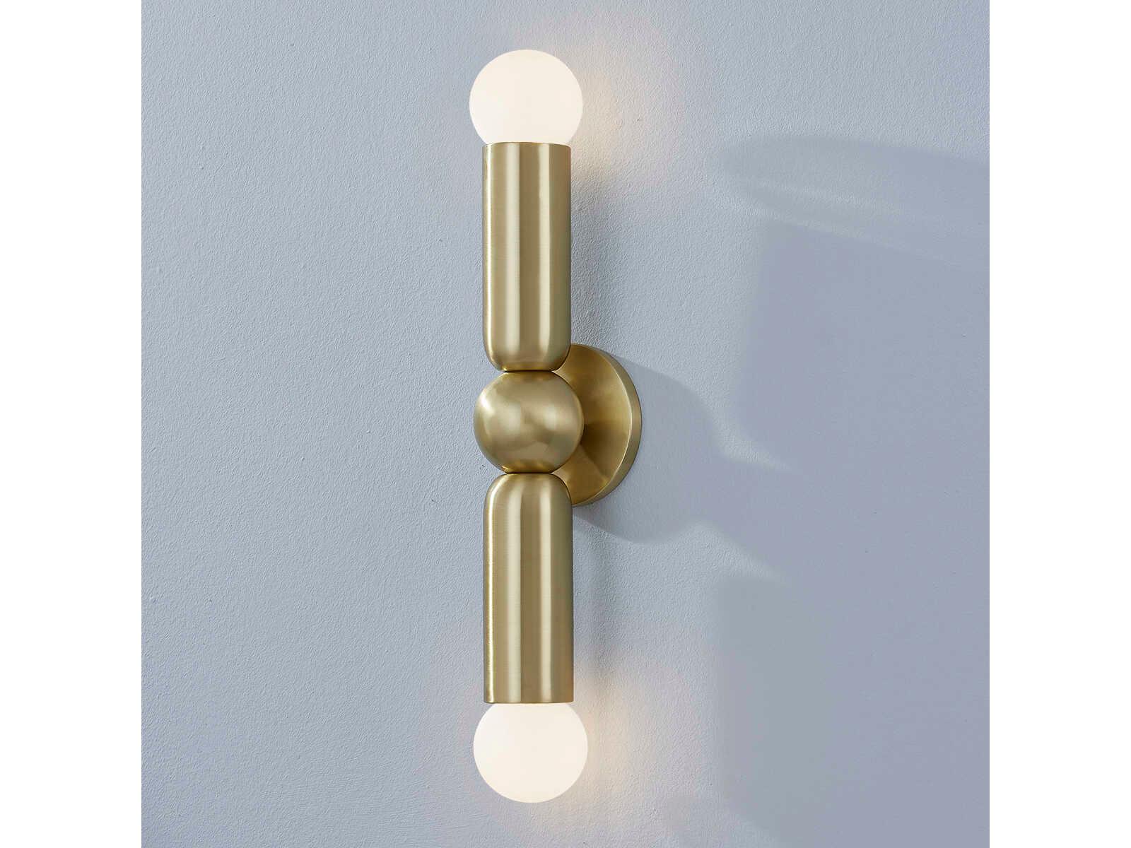 Mitzi Lolly 2-Light Aged Brass Wall Sconce