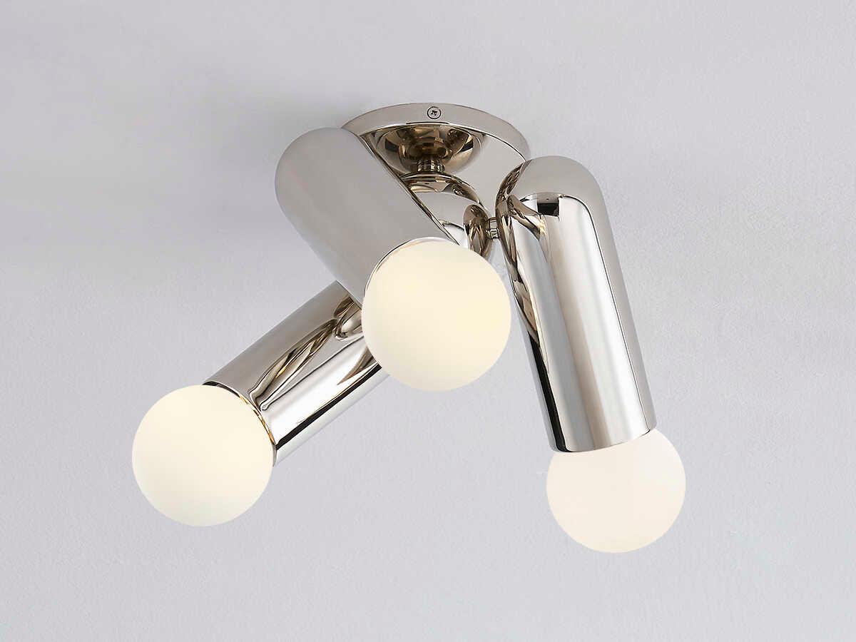 Mitzi Lolly 3-Light Polished Nickel Flush Mount