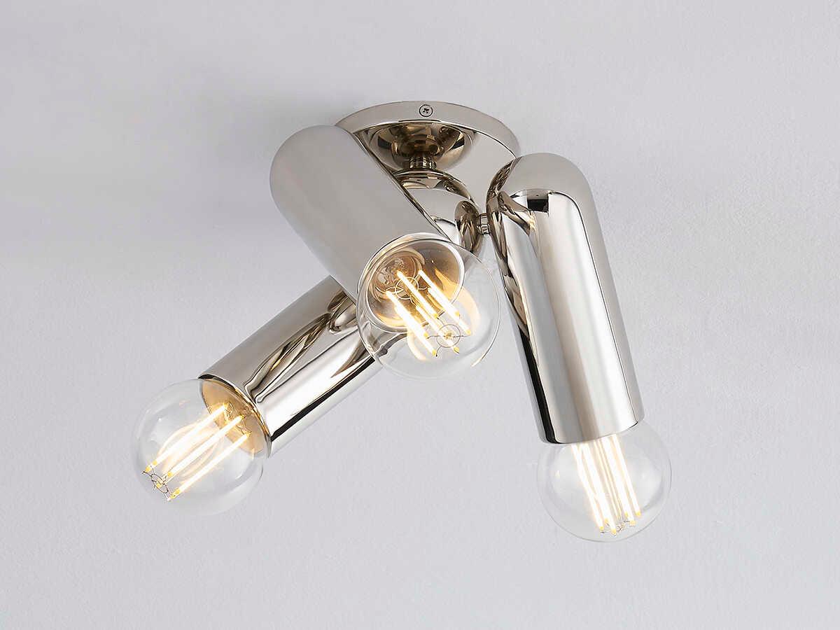 Mitzi Lolly 3-Light Polished Nickel Flush Mount