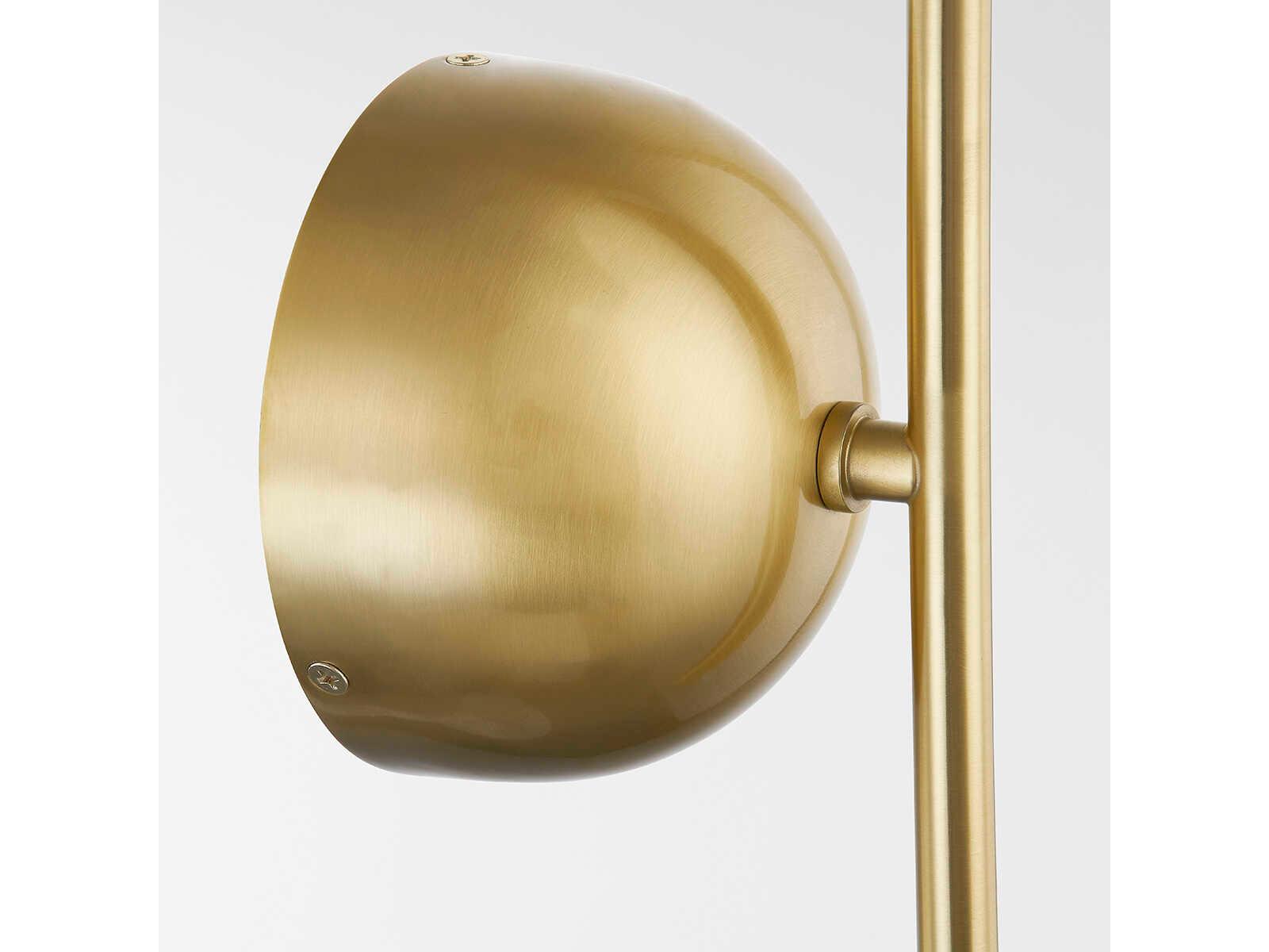 Mitzi Belle 1-Light Aged Brass Glass Wall Sconce