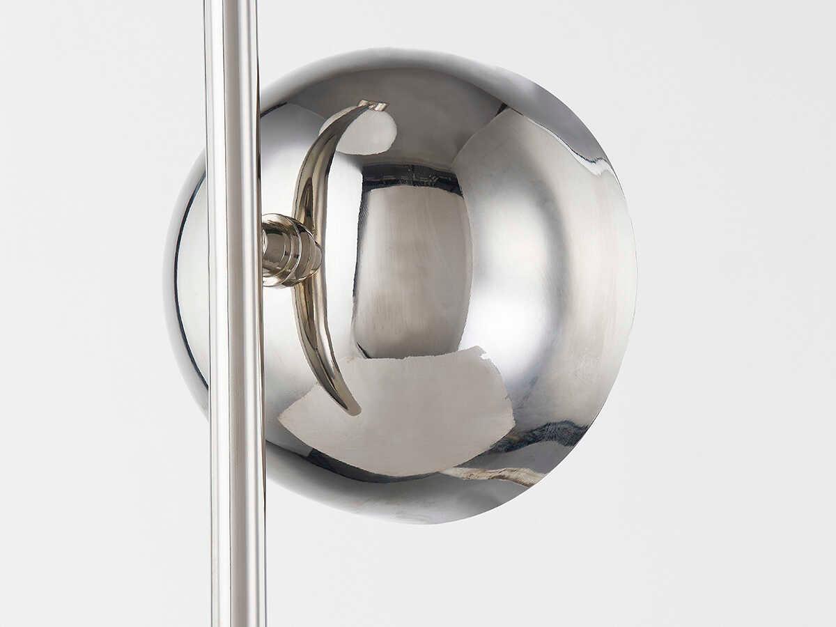 Mitzi Belle 1-Light Polished Nickel Glass Wall Sconce