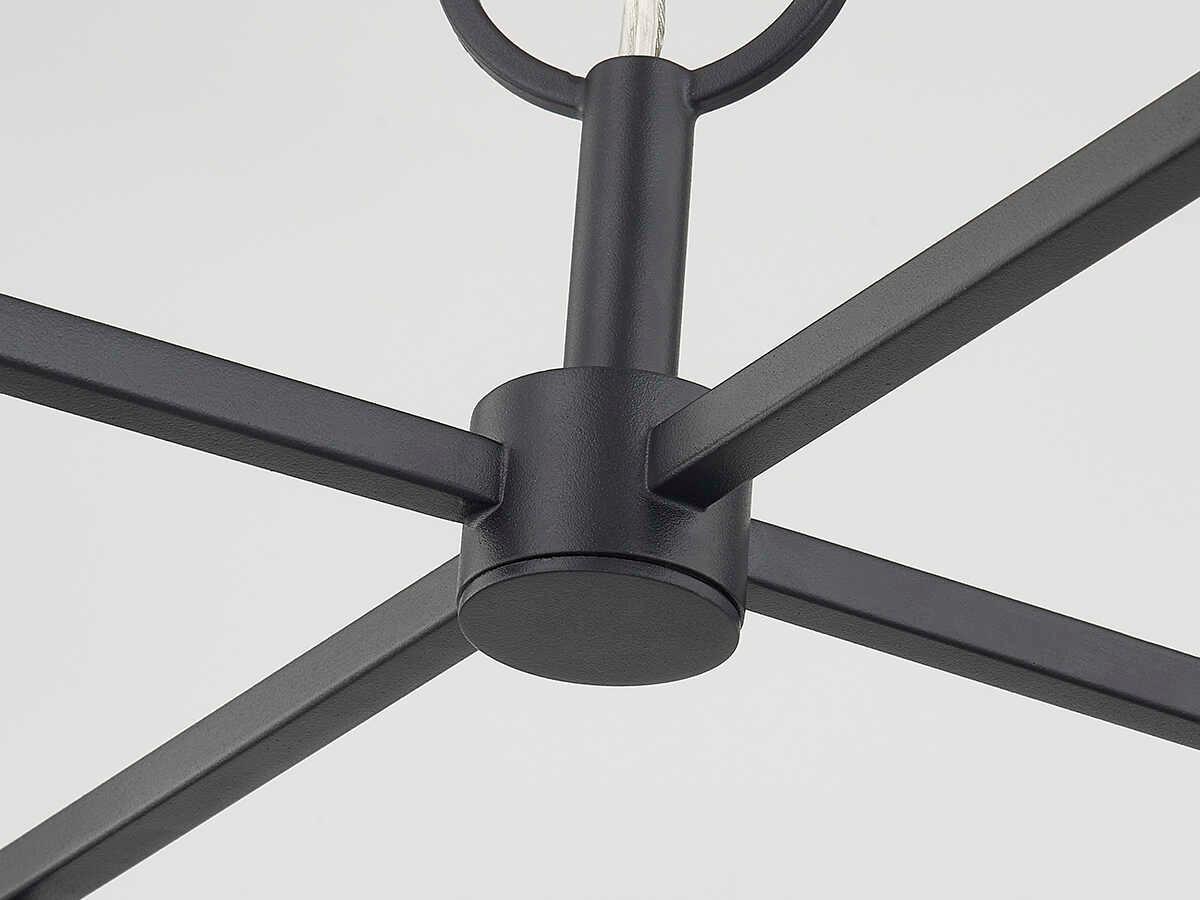 Mitzi Adelaide 4-Light Textured Black Geometric Pendant