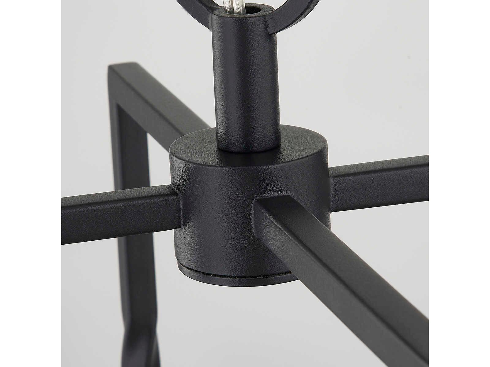 Mitzi Adelaide 4-Light Textured Black Geometric Mini Pendant