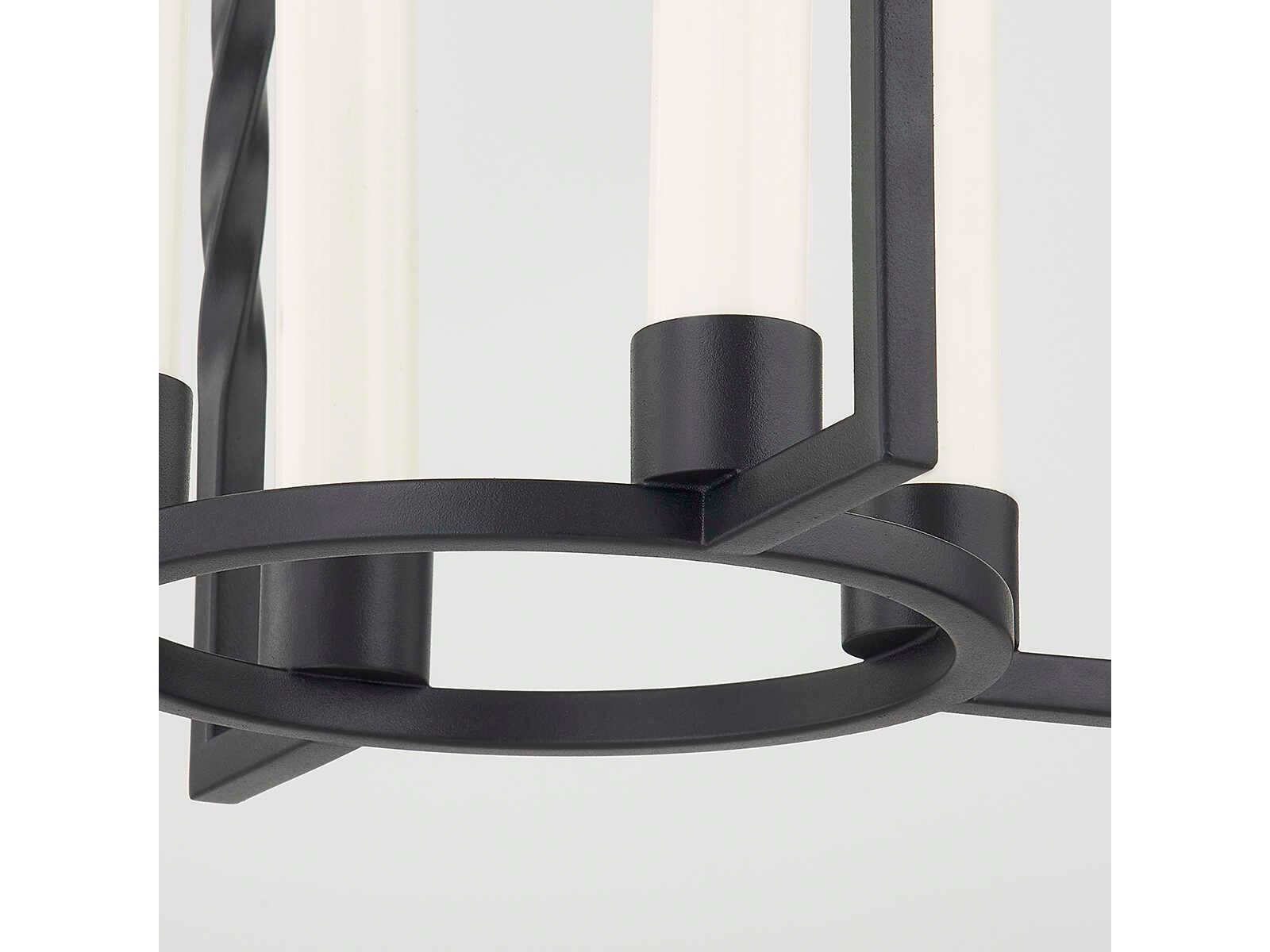 Mitzi Adelaide 4-Light Textured Black Geometric Mini Pendant