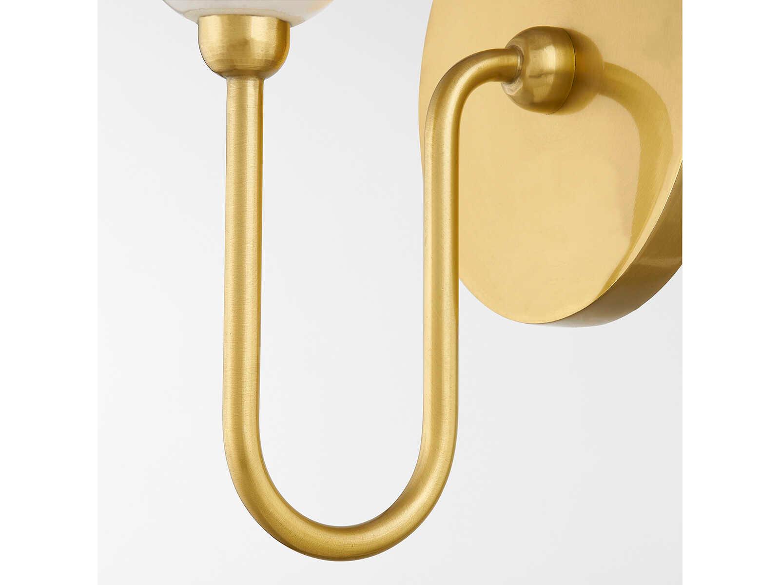 Mitzi Delilah 1-Light Aged Brass Wall Sconce