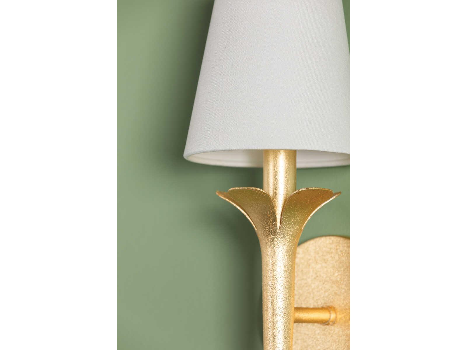 Mitzi Emily 1-Light Gold Leaf Wall Sconce