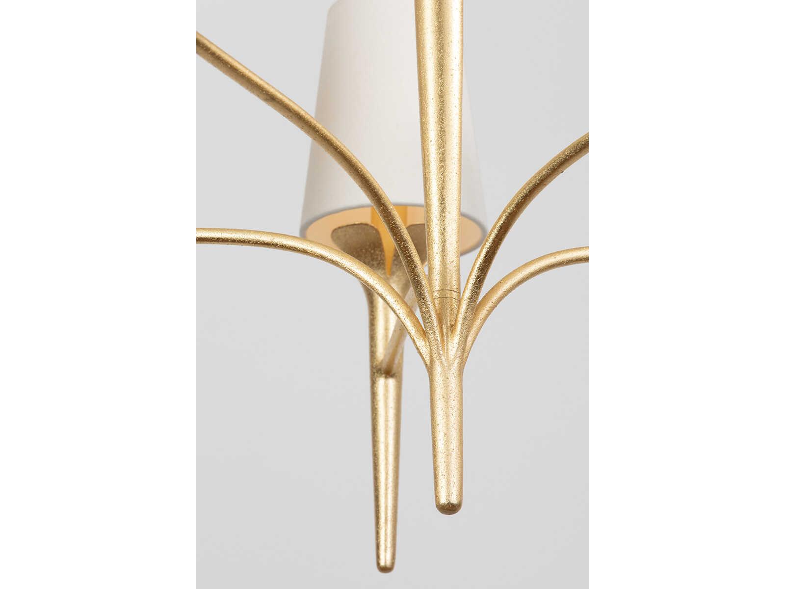 Mitzi Emily 5-Light Gold Leaf Candelabra Chandelier