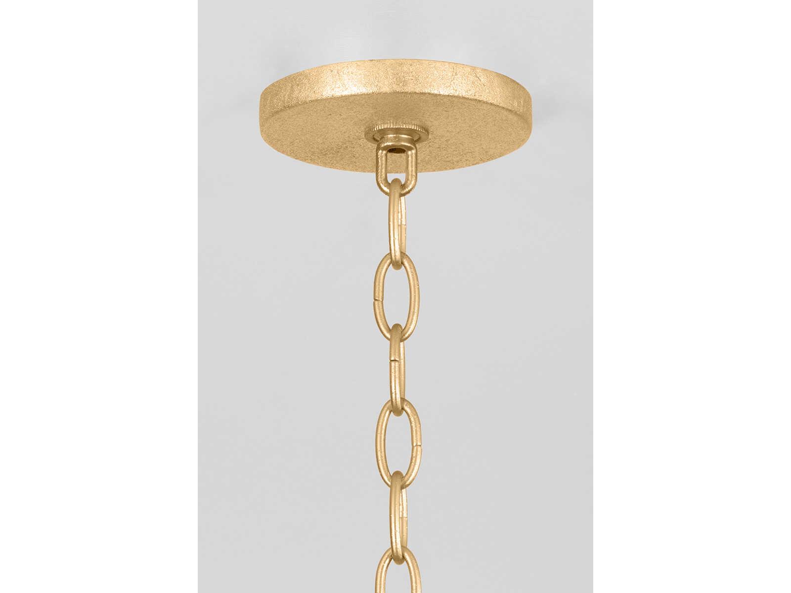 Mitzi Emily 5-Light Gold Leaf Candelabra Chandelier