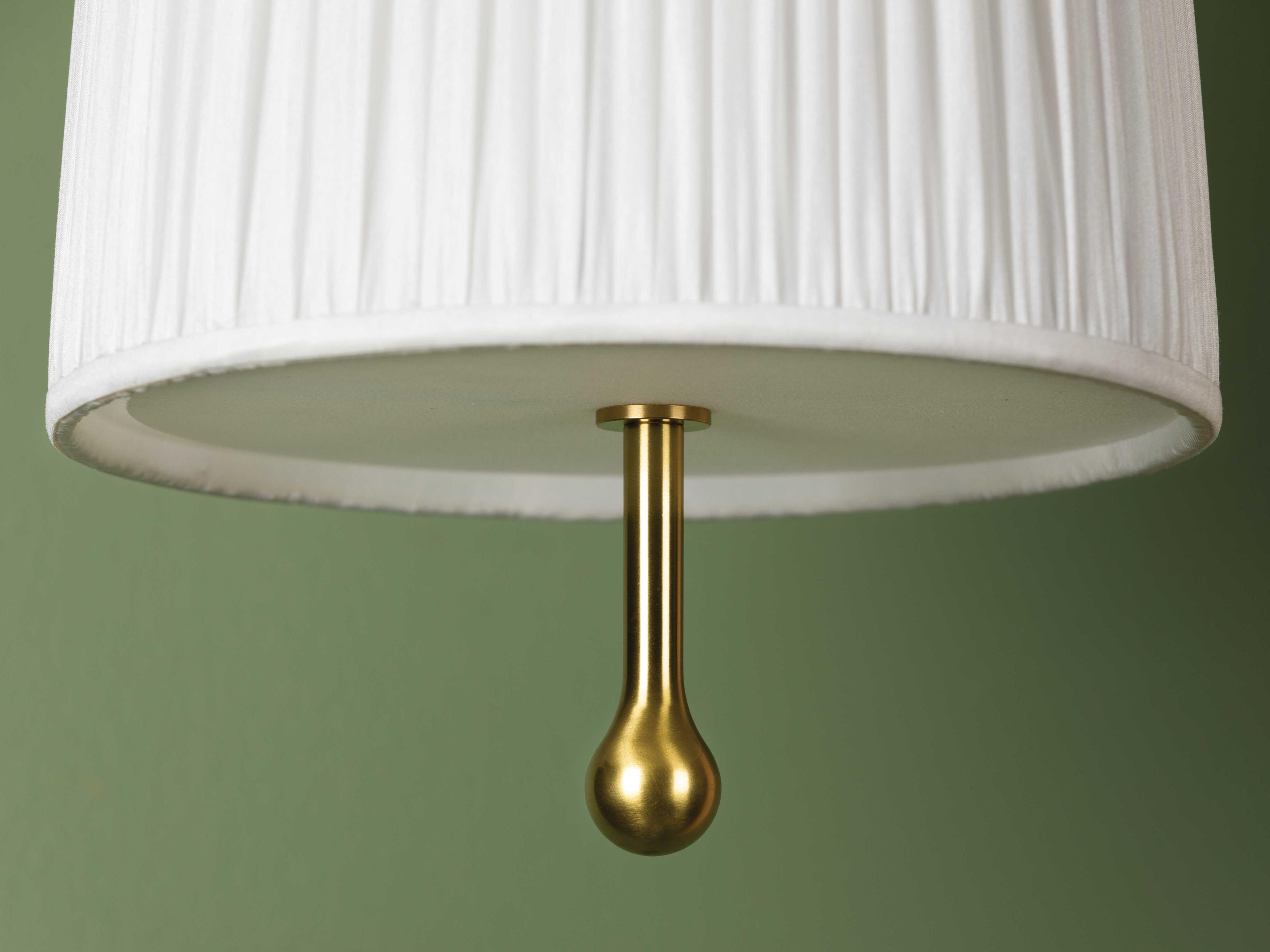 Mitzi Adeline 1-Light Aged Brass White Cylinder Mini Pendant