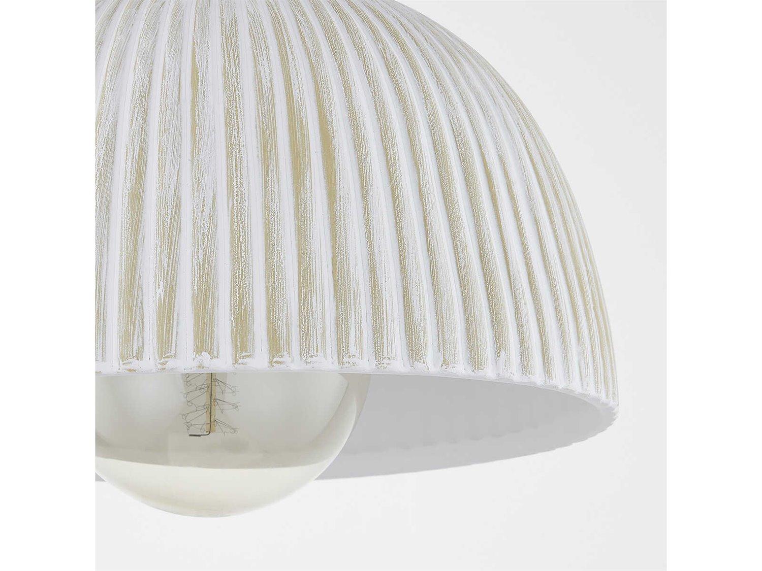 Mitzi Eloise 1-Light Aged Brass Dome Flush Mount