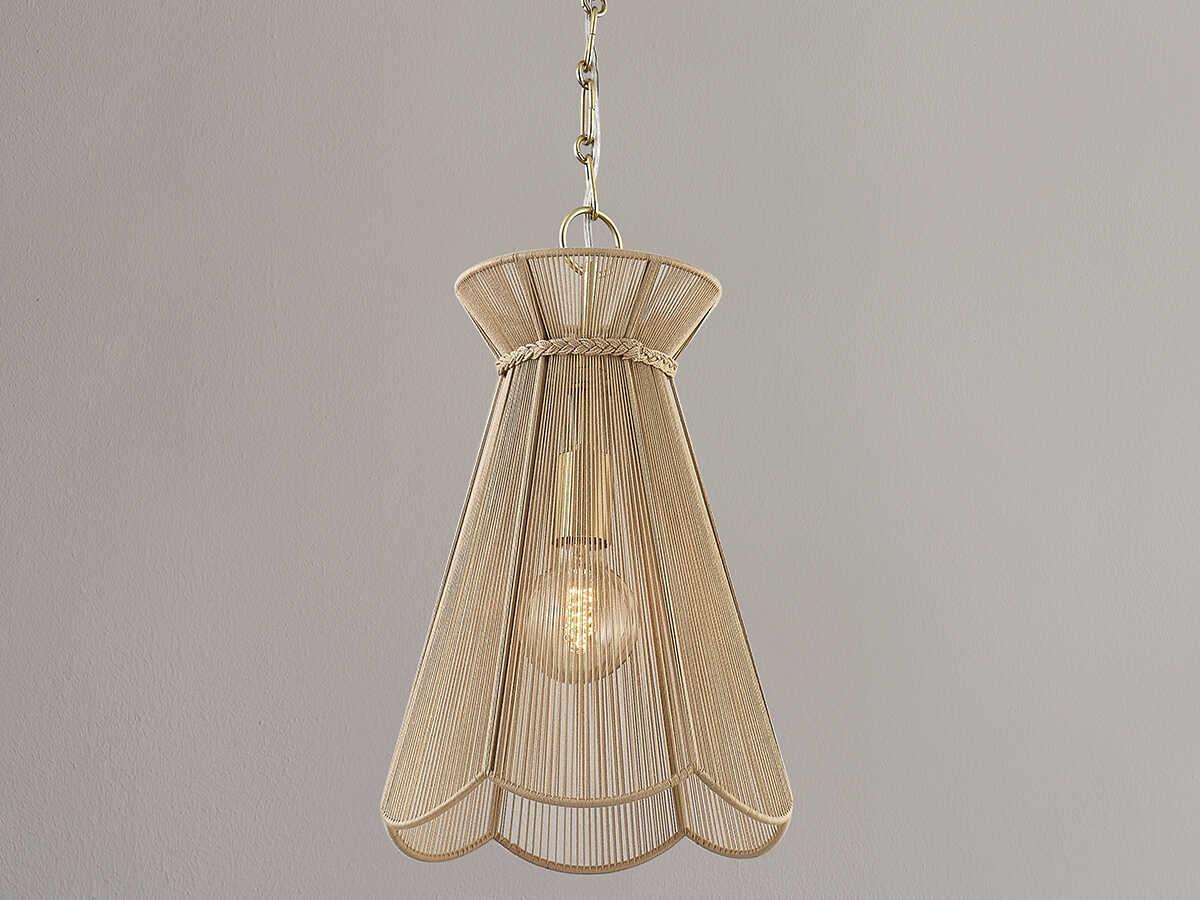 Mitzi Aaliyah 1-Light Aged Brass Mini Pendant