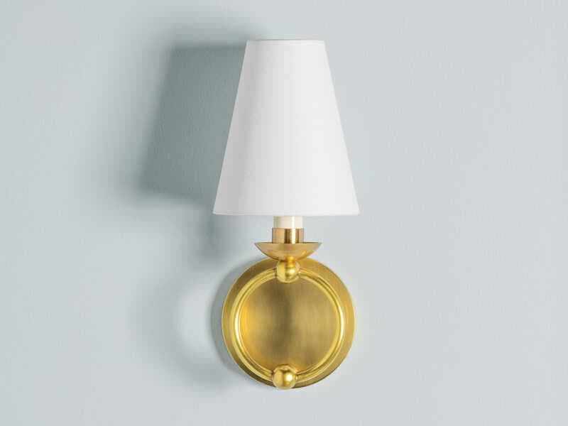 Mitzi Haverford 1-Light Aged Brass Wall Sconce