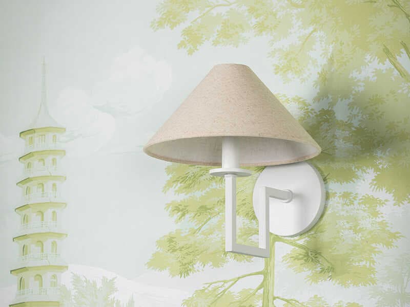 Mitzi Gladwyne 1-Light Textured White Wall Sconce