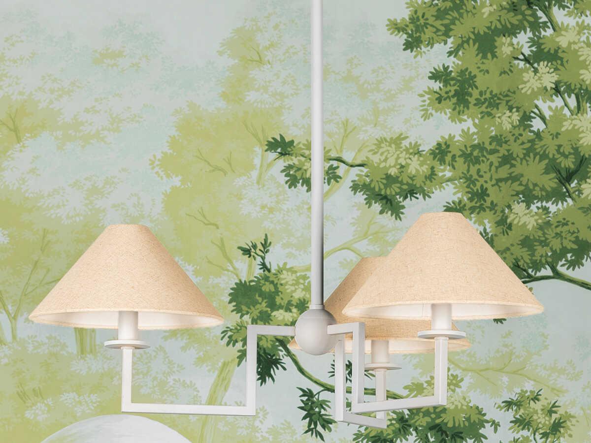 Mitzi Gladwyne 3-Light Textured White Candelabra Empire Chandelier