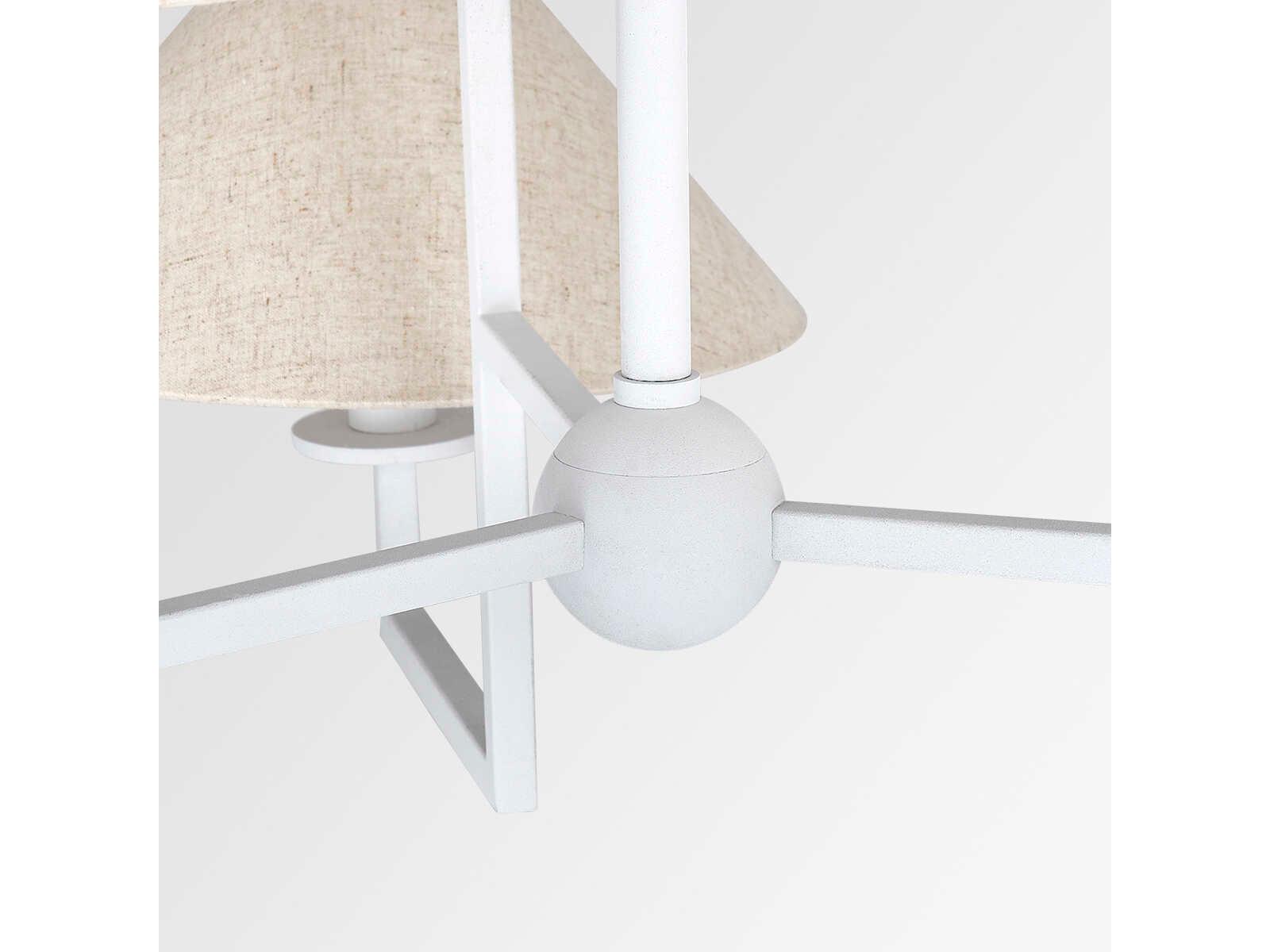 Mitzi Gladwyne 6-Light Textured White Candelabra Empire Chandelier