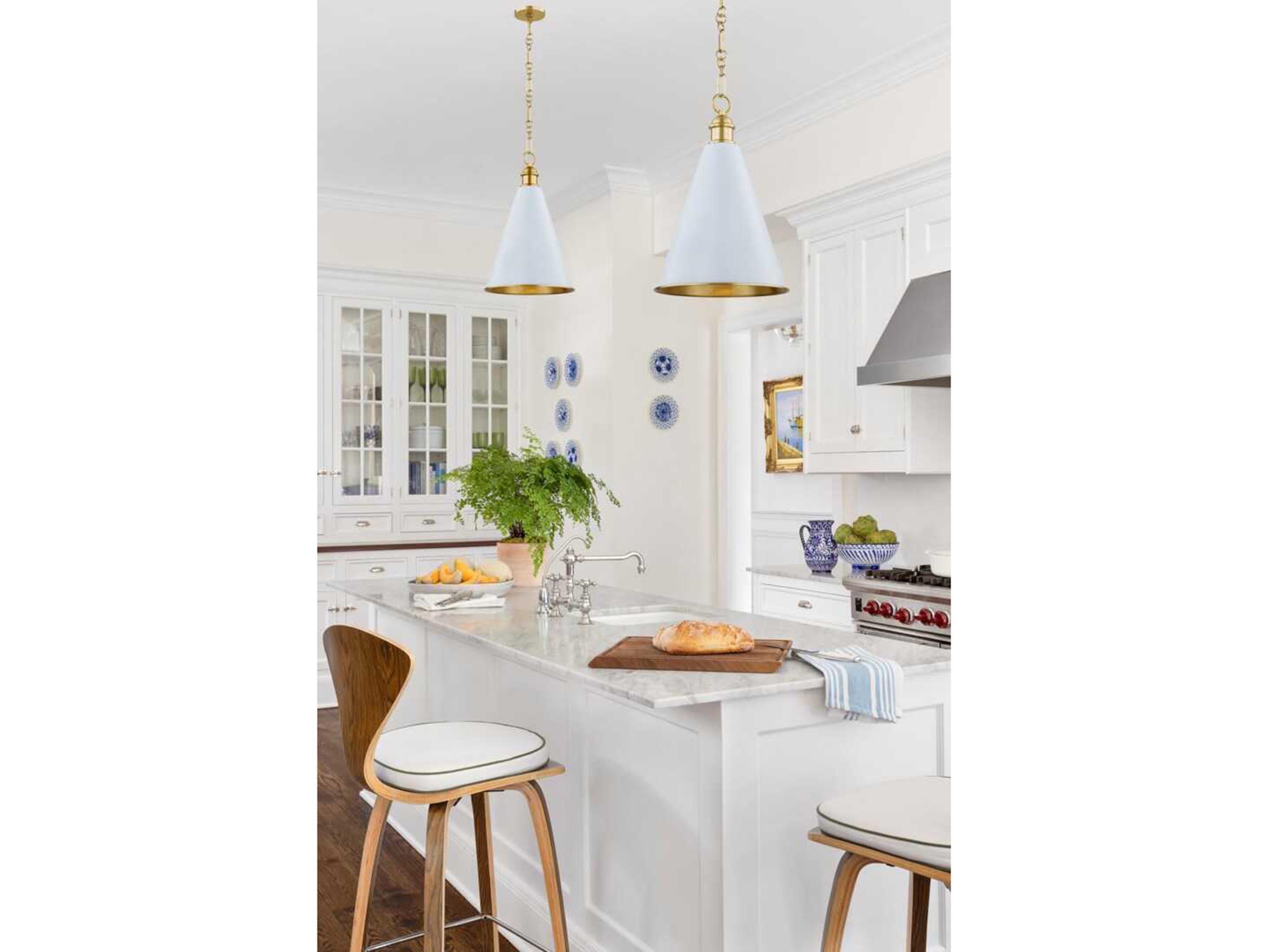 Mitzi Fenimore 1-Light Aged Brass Mini Pendant