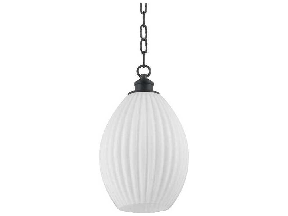 Mitzi Hillary 1-Light Old Bronze Glass Mini Pendant