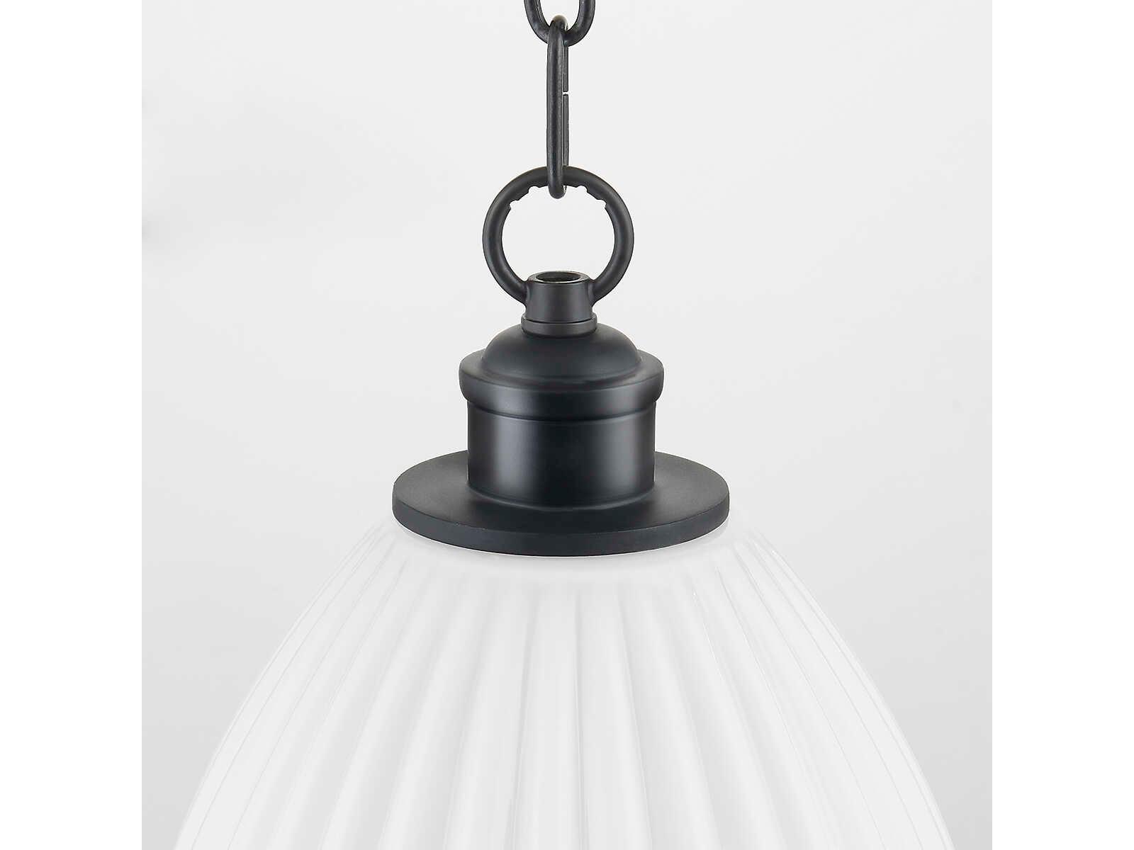 Mitzi Hillary 1-Light Old Bronze Glass Mini Pendant