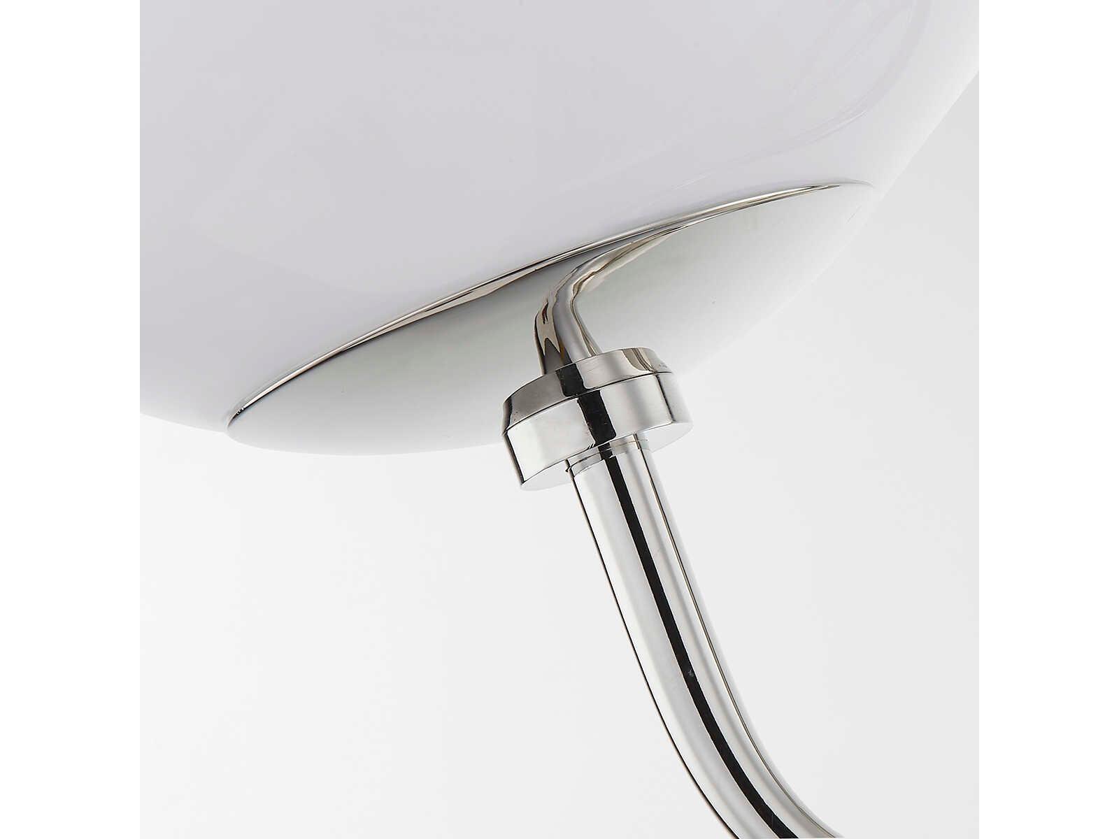 Mitzi Havana 1-Light Polished Nickel Glass Wall Sconce