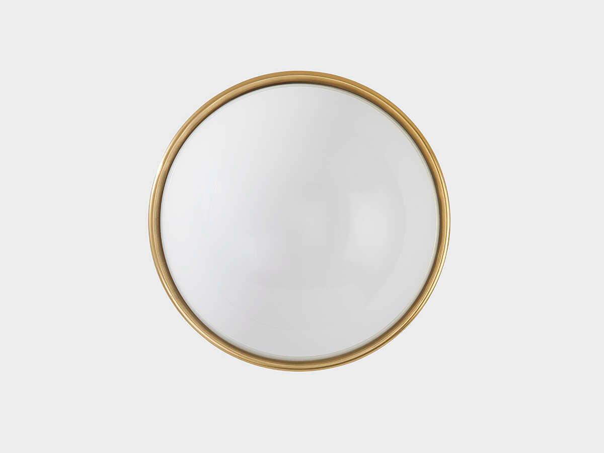 Mitzi Amy 1-Light Aged Brass Glass Wall Sconce