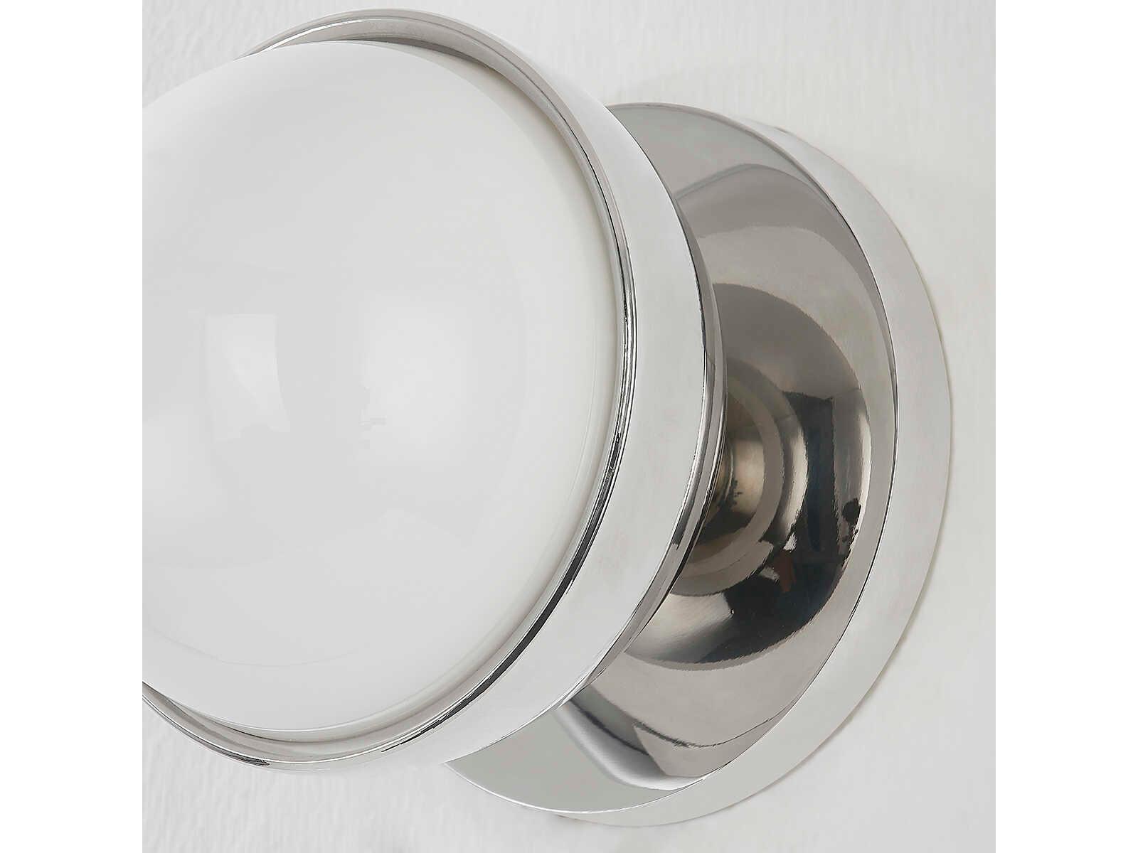 Mitzi Amy 1-Light Polished Nickel Glass Wall Sconce