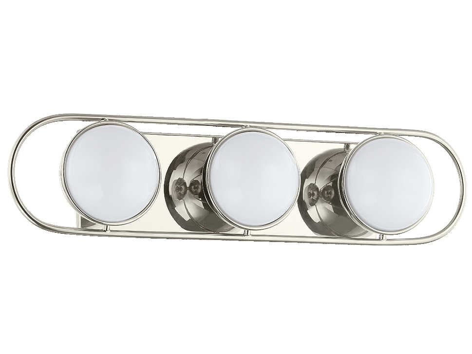 Mitzi Amy 3-Light Polished Nickel Glass Vanity Light