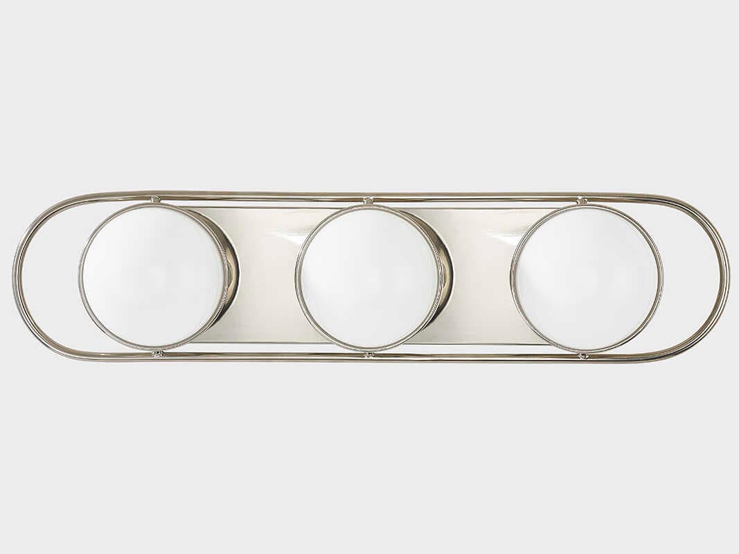 Mitzi Amy 3-Light Polished Nickel Glass Vanity Light