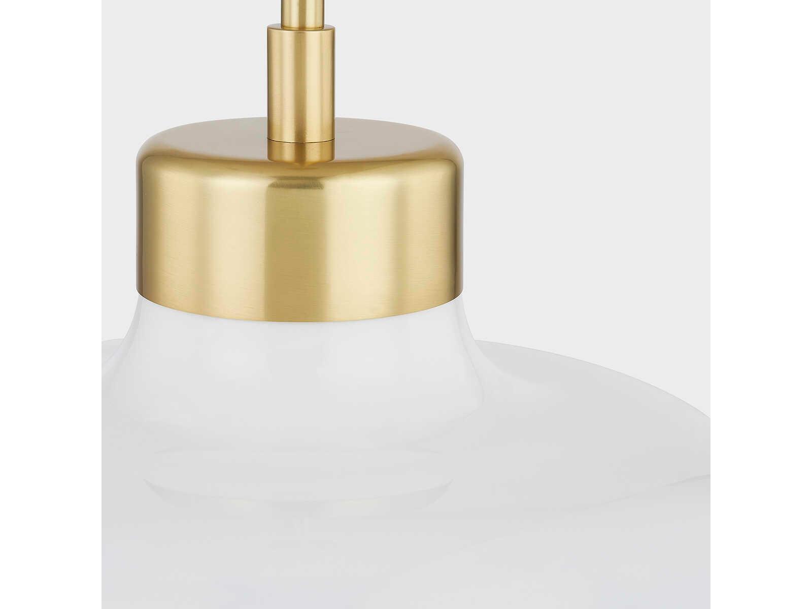 Mitzi Eliana 1-Light Aged Brass Pendant
